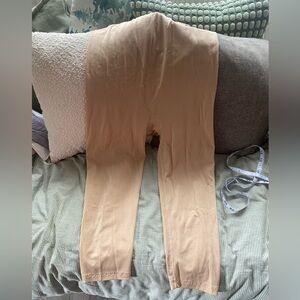 SPANX Full Bottom Smooth Beige Leggings, Size XL